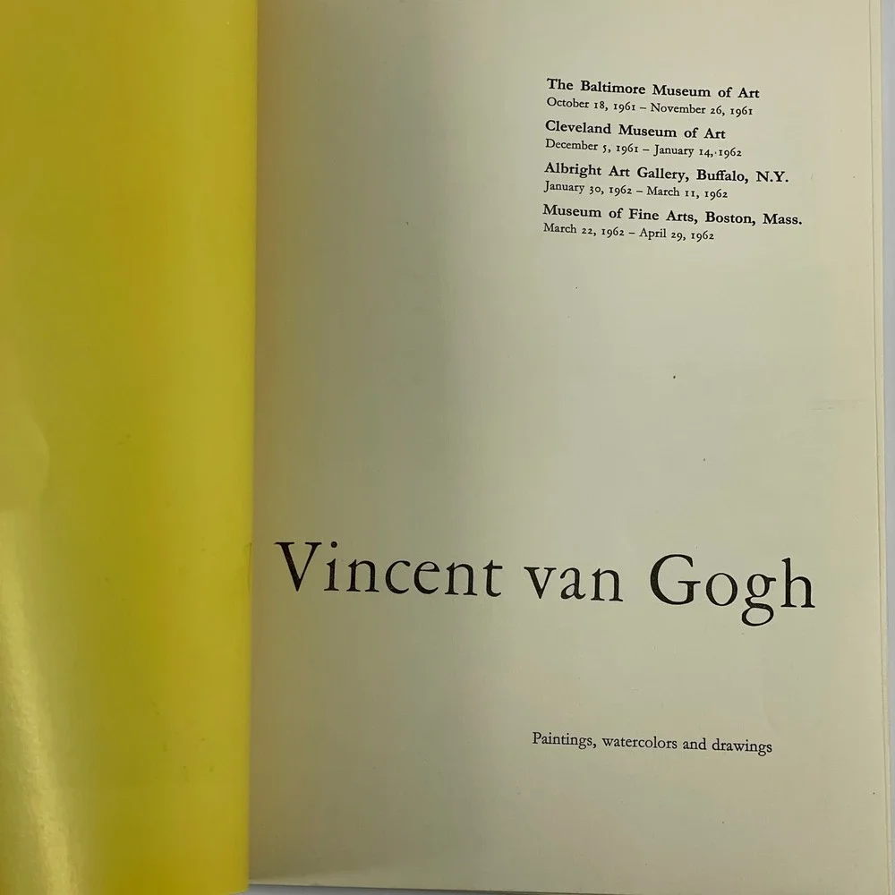 Vincent van Gogh Art Exhibition Catalog Softcover Book Illustrated Sketches